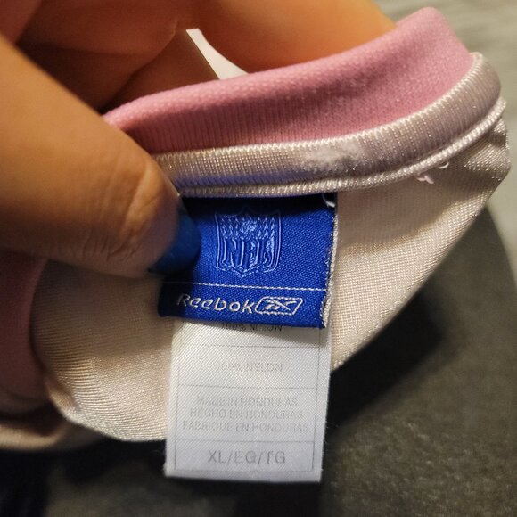 Kids Girls Pink New England Patriots Teddy Bruschi Jersey - Size XL - Picture 2 of 3